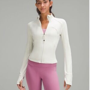 lululemon Ribbed Nulu Cropped Define Jacket in bone